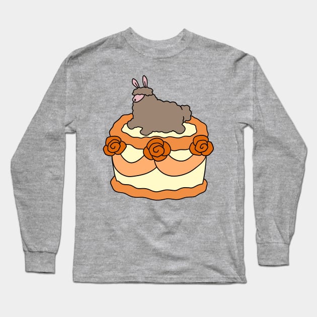 Birthday Cake Alpaca Long Sleeve T-Shirt by saradaboru